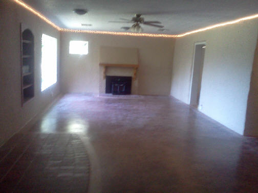 Large Living Room with fireplace to warm the house